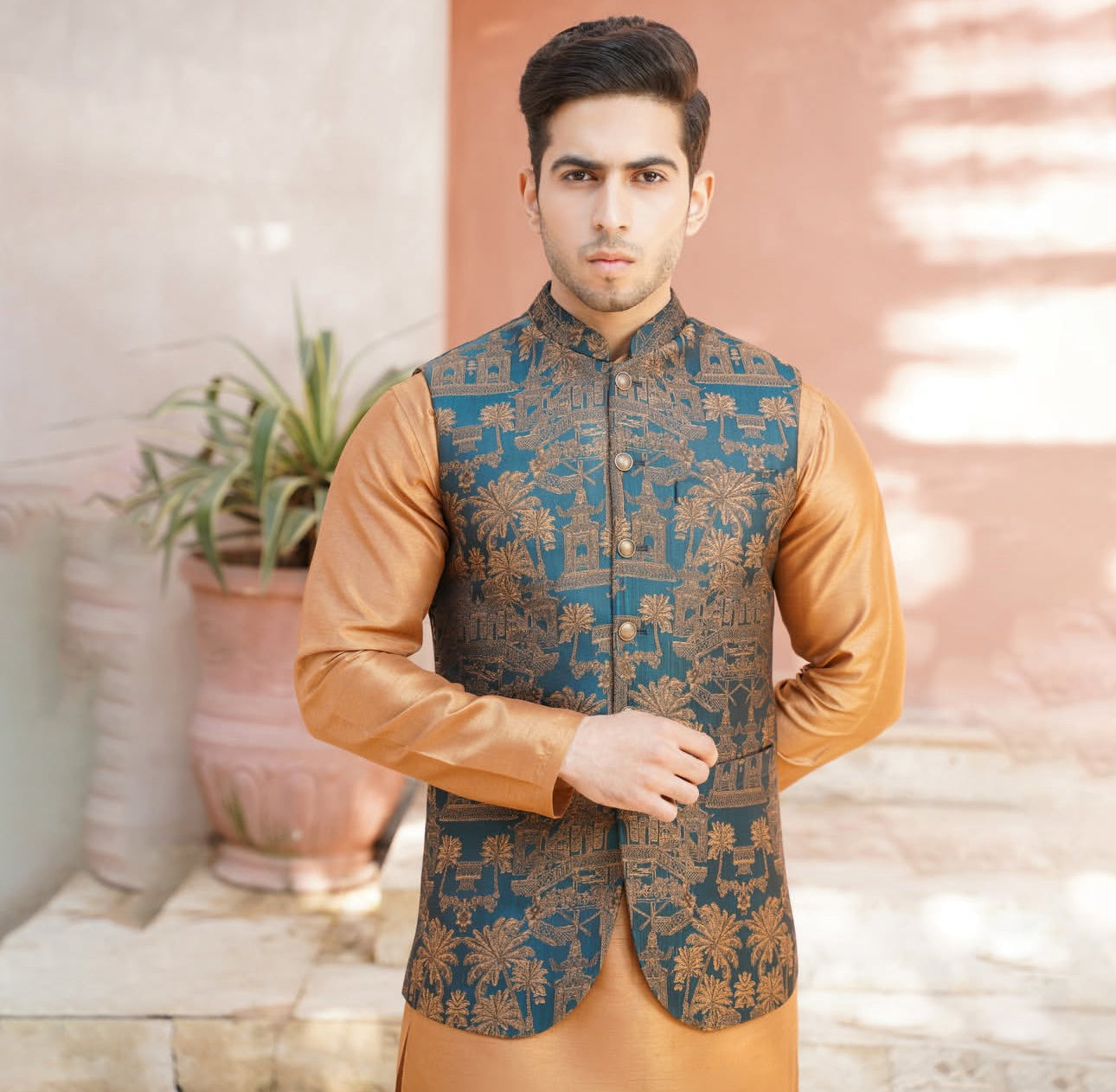 Cobalt – Zinc Blue Men’s Waistcoat | Bespoke Tailored Waistcoat & Prince Coat UK