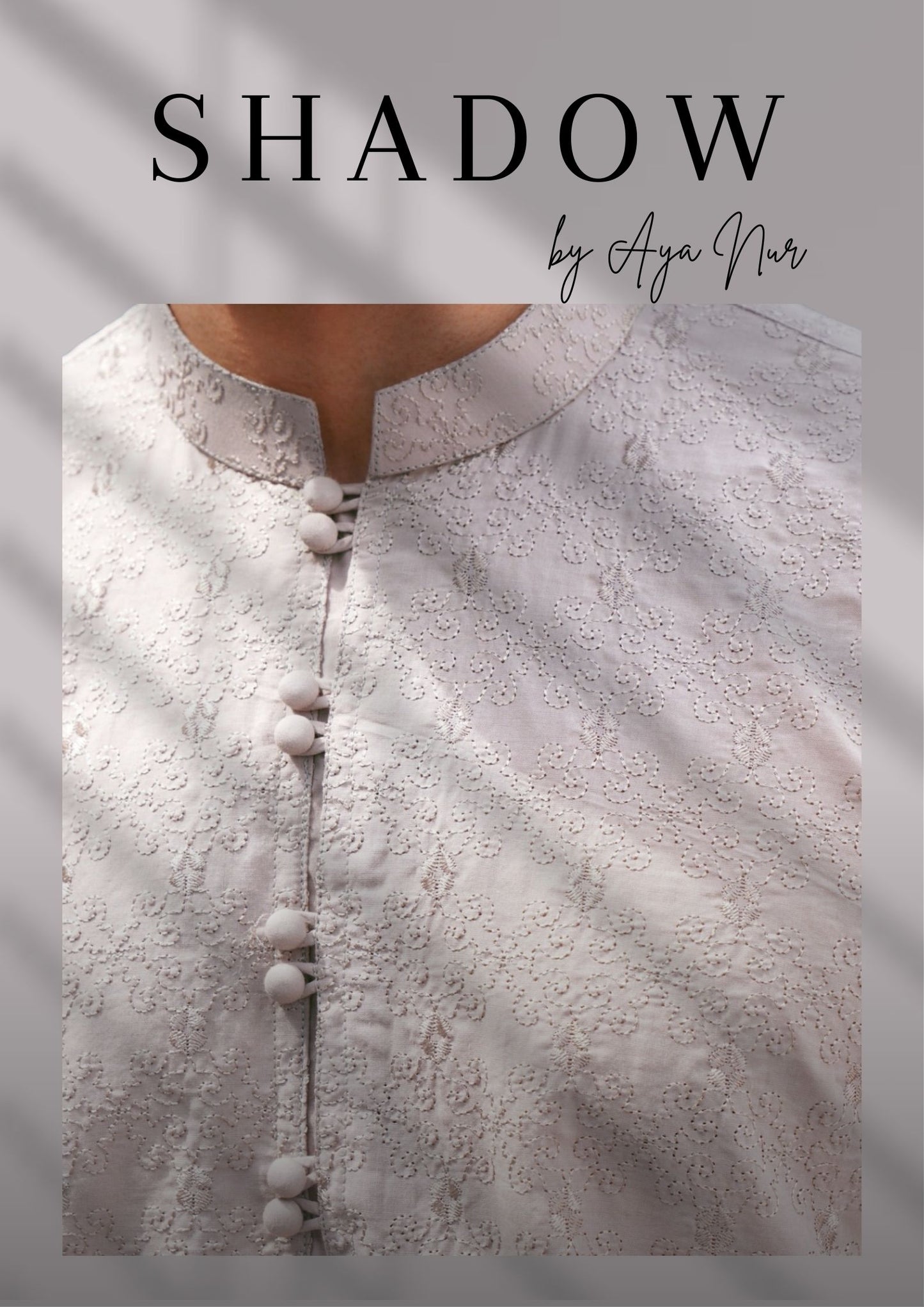Shadow – Grey Kurta & Trouser | Aya Nur Menswear